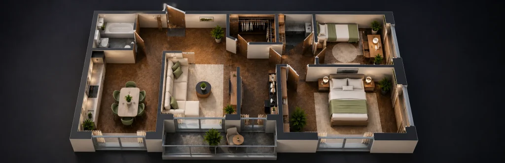 3D планировка PlayEstate